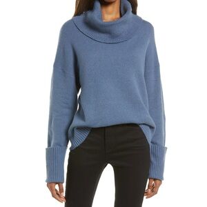 Treasure & Bond Drape Turtleneck Sweater